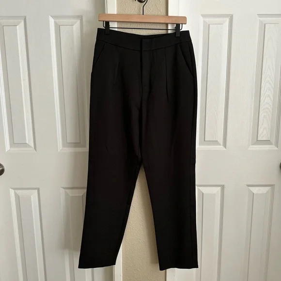 Forever 21 Black Cropped Dress Pants Size: Large - Picture 2 of 6